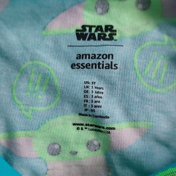 Star Wars Girls Blue Character Pajamas Size 3T - Picture 8 of 8